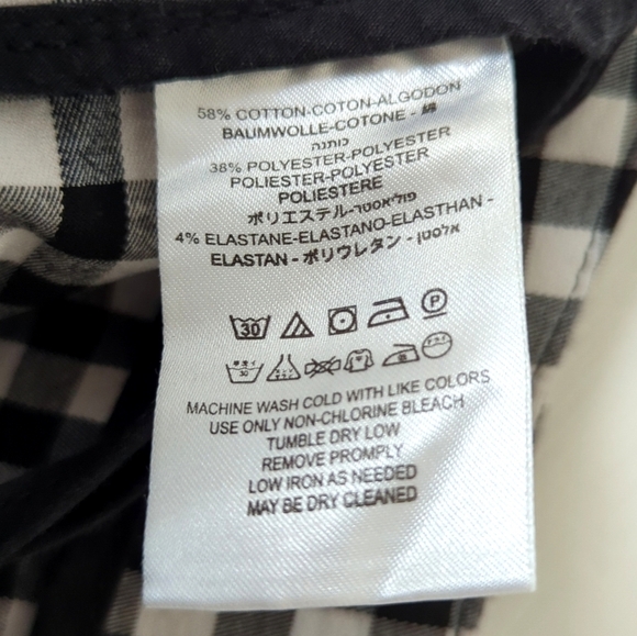 Free People Modern Femme Novelty Gingham High Waisted Bodycon Mini Skirt Black 6 - Picture 8 of 9